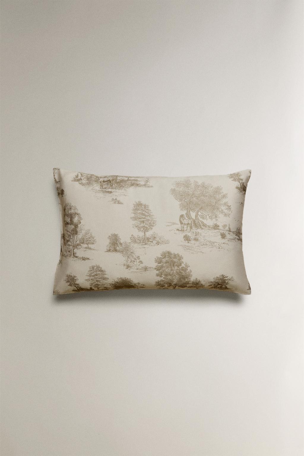 Наволочка из сатина с принтом (300 нитей)