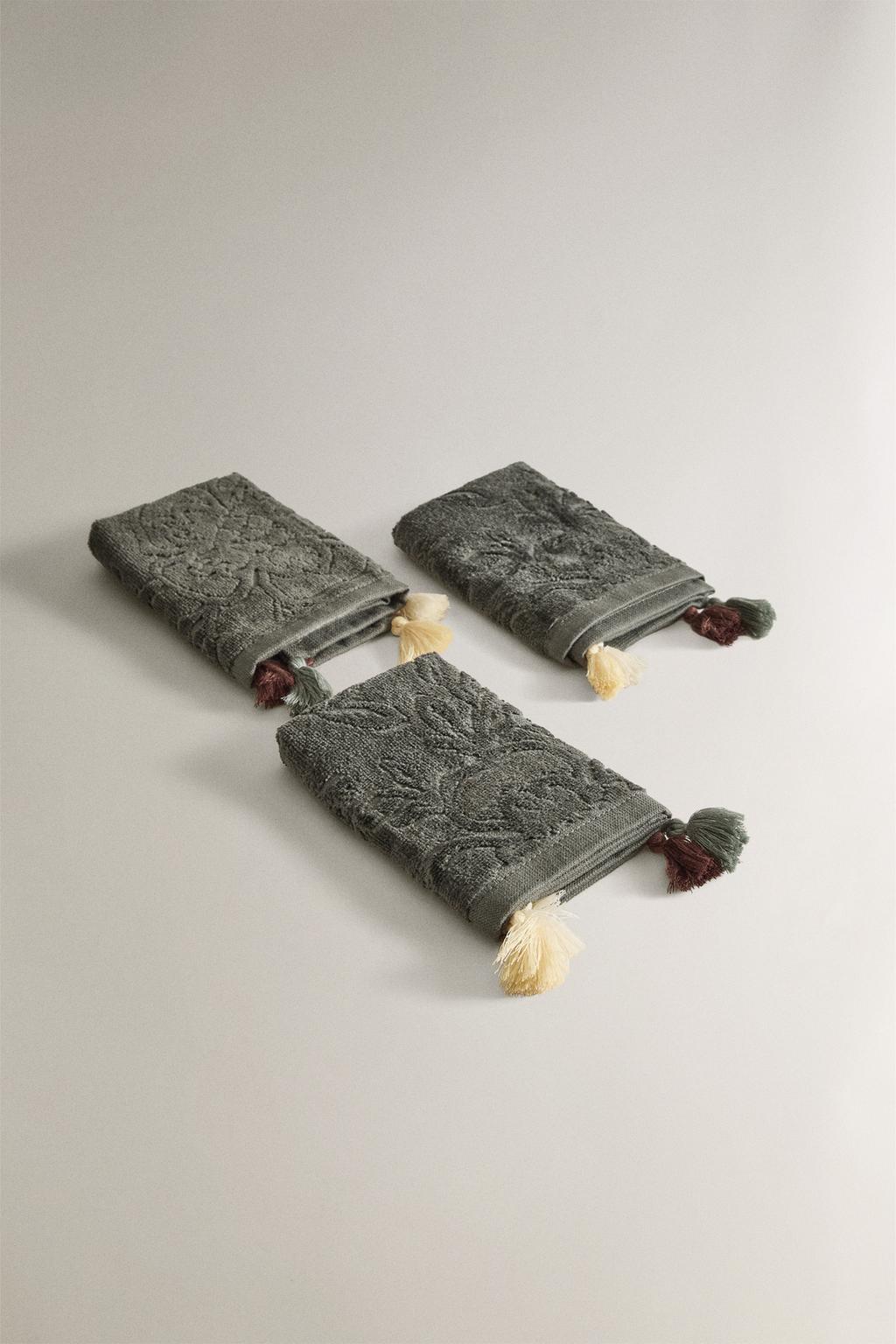 Набор ручных полотенец с кисточками (набор из 3)