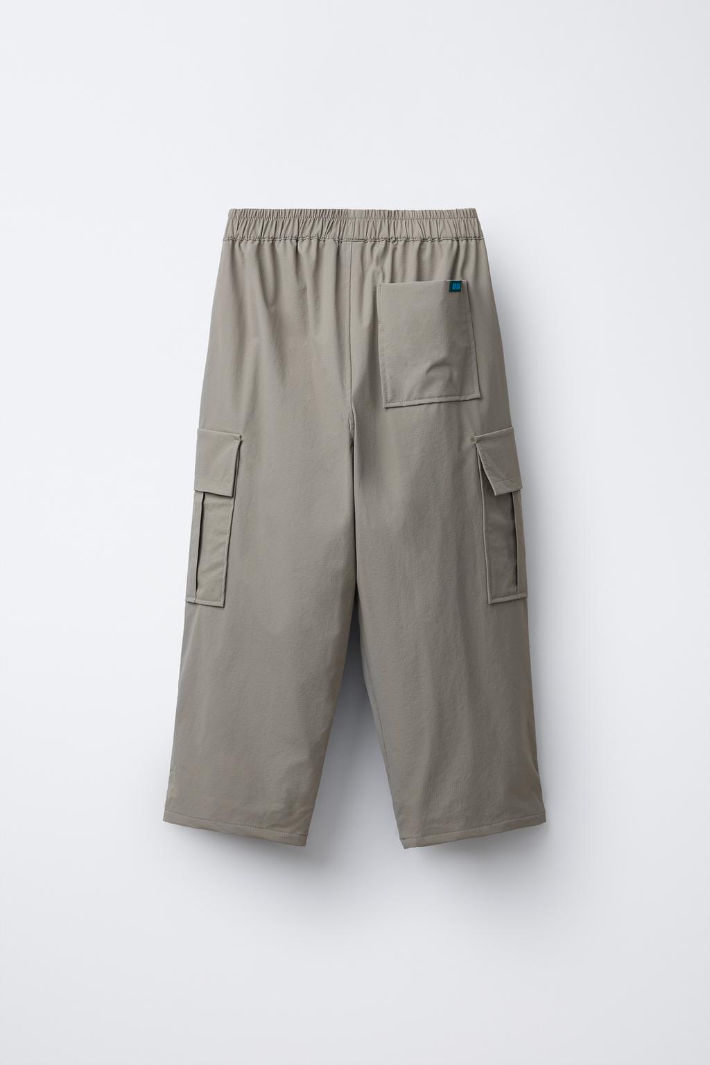 БРЮКИ КАРГО ИЗ НЕЙЛОНА С ПОДКЛАДКОЙ