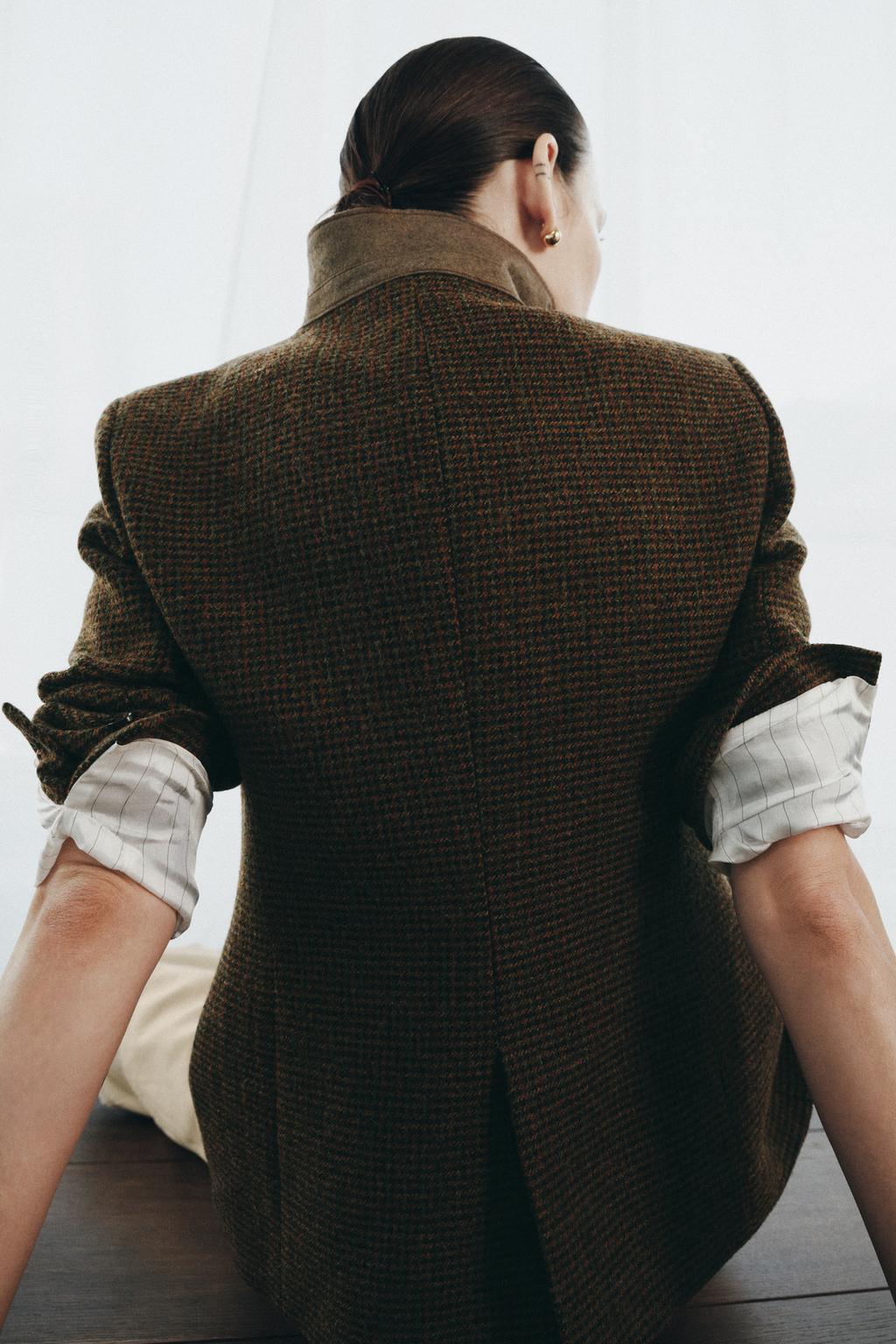 ПРИТАЛЕННЫЙ БЛЕЙЗЕР ИЗ ШЕРСТИ — ZW COLLECTION