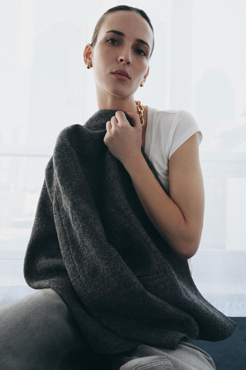 БЛЕЙЗЕР ИЗ ШЕРСТИ С ПУГОВИЦЕЙ — ZW COLLECTION LIMITED EDITION