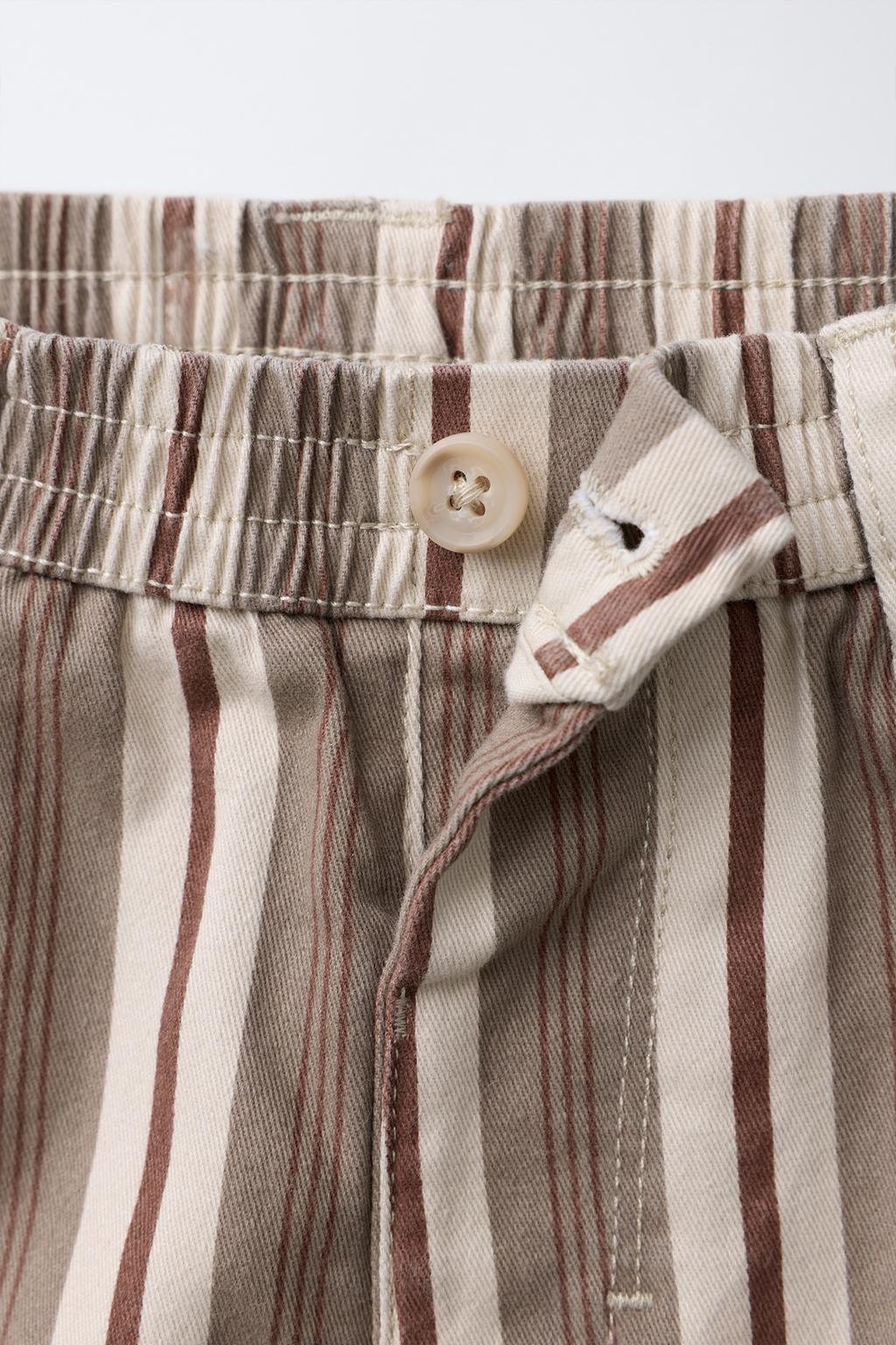 БРЮКИ БЭГГИ В ПОЛОСКУ