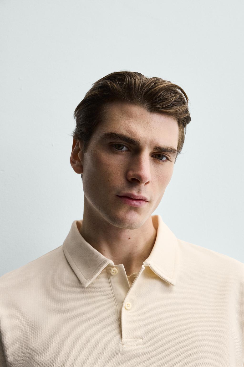 ПОЛО REGULAR FIT С РЕЛЬЕФНОЙ СТРУКТУРОЙ