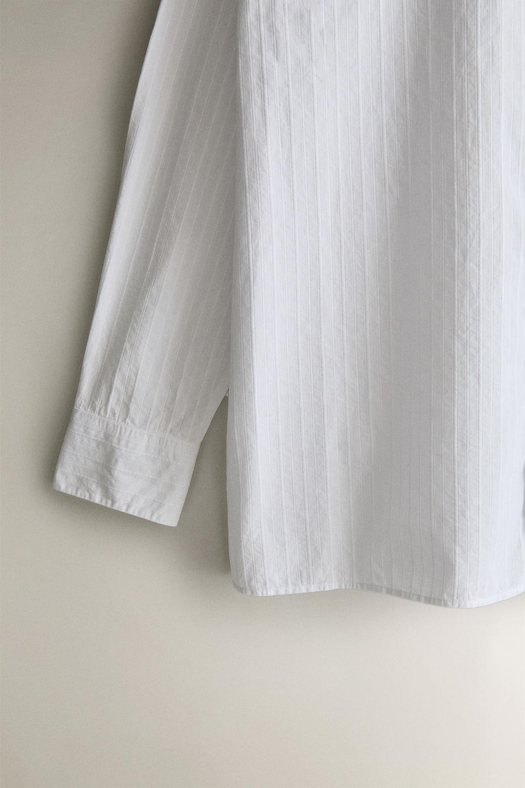 Рубашка из хлопка с длинным рукавом