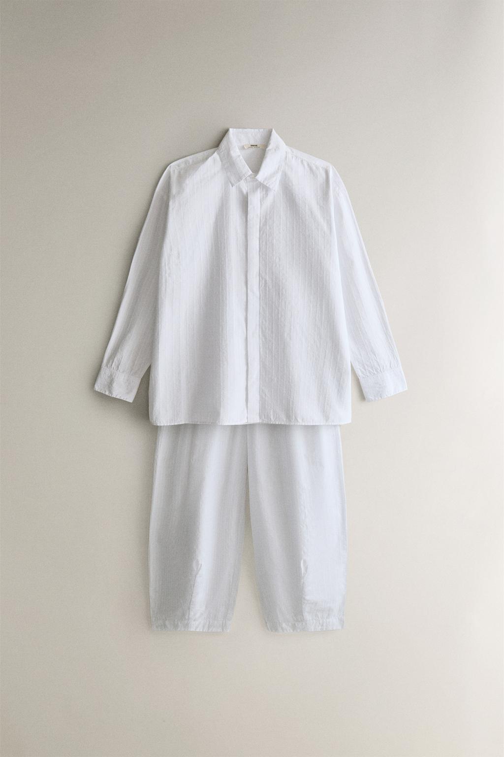 Рубашка из хлопка с длинным рукавом