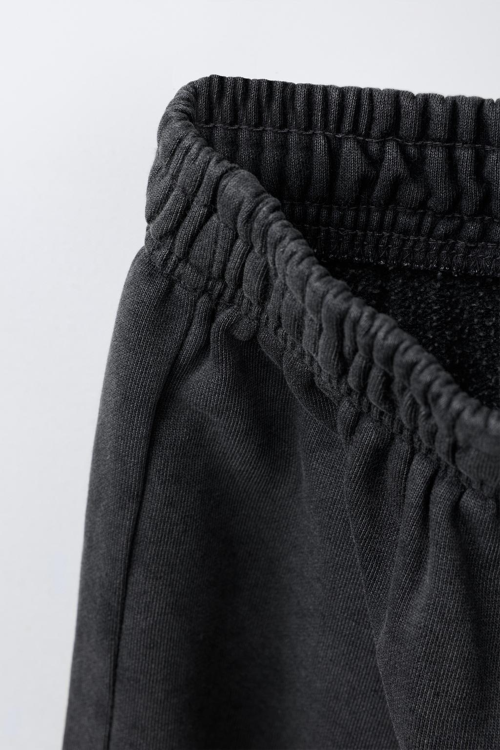 БРЮКИ WIDE LEG С ЭФФЕКТОМ ПОТЕРТОСТИ