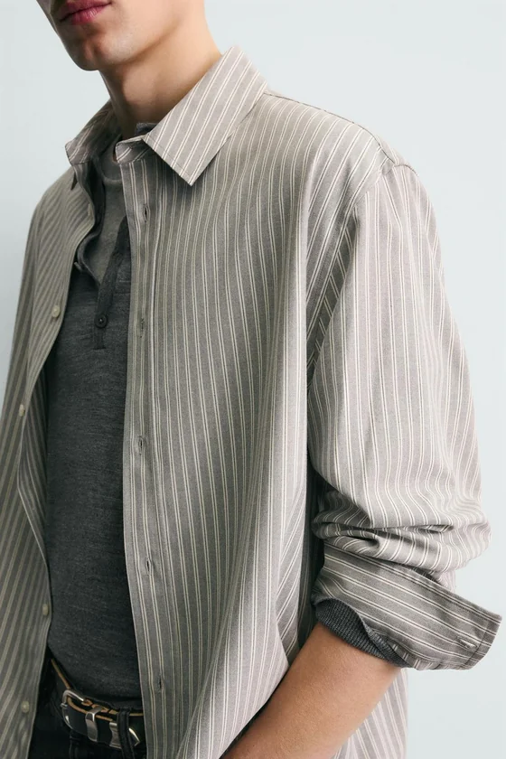 РУБАШКА RELAXED FIT В ПОЛОСКУ