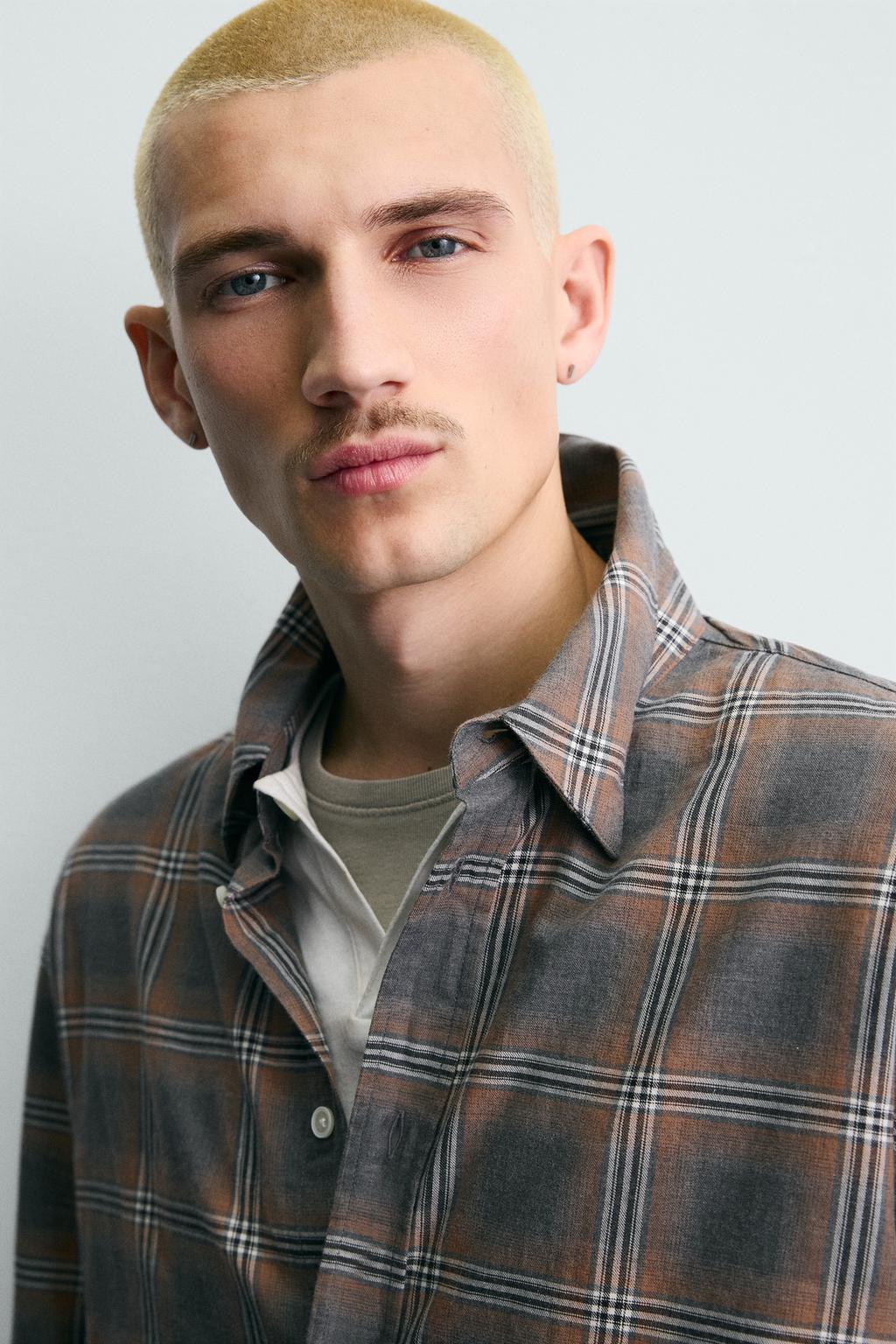 РУБАШКА RELAXED FIT В КЛЕТКУ