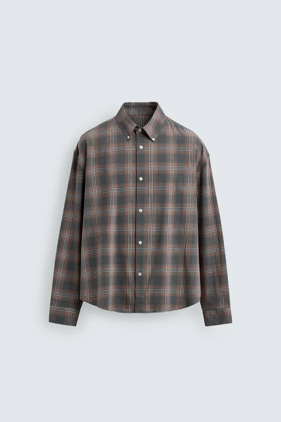РУБАШКА RELAXED FIT В КЛЕТКУ