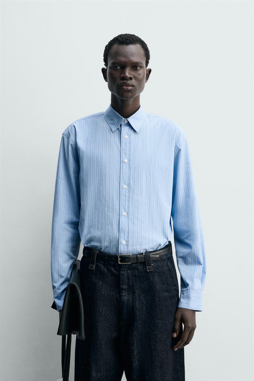 РУБАШКА СВОБОДНОГО КРОЯ В ПОЛОСКУ