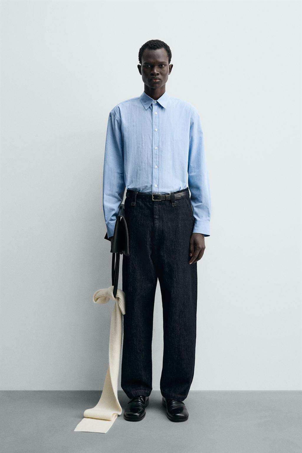 РУБАШКА СВОБОДНОГО КРОЯ В ПОЛОСКУ