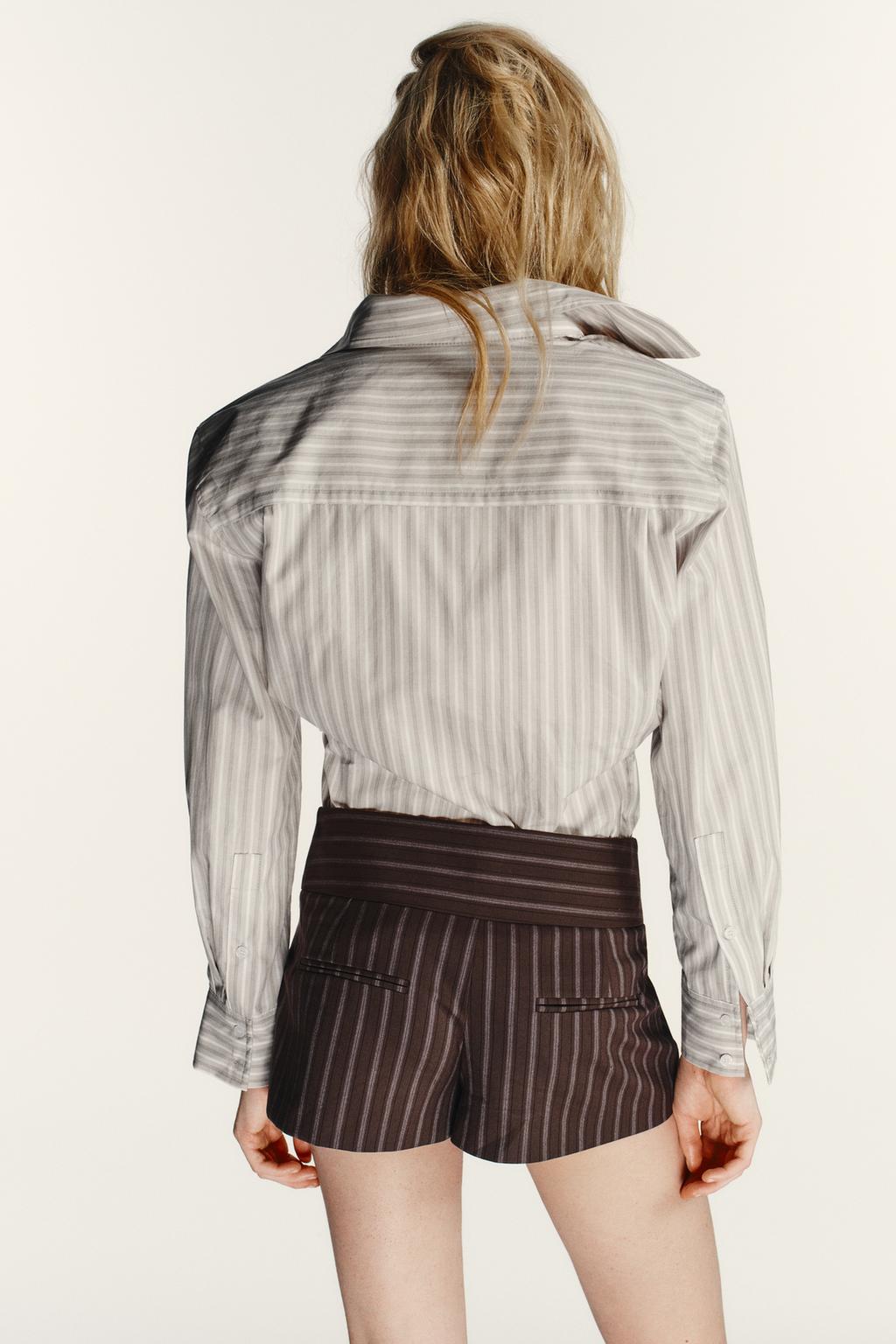 ШОРТЫ В ТОНКУЮ ПОЛОСКУ