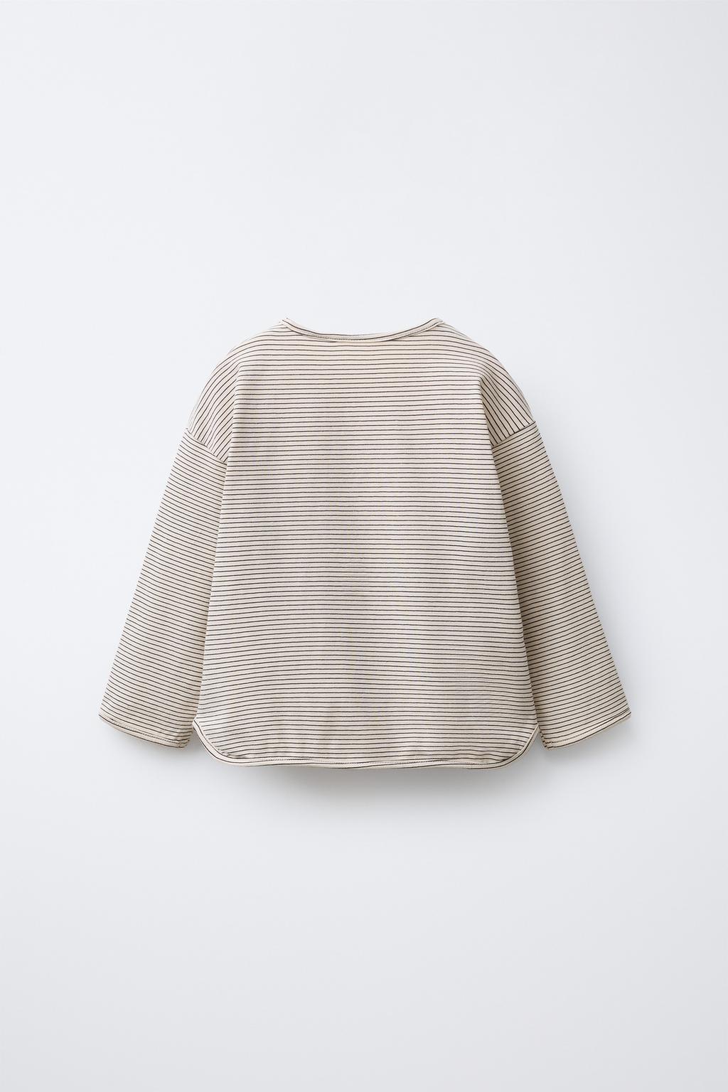 ФУТБОЛКА В ПОЛОСКУ С ВЫШИТЫМИ СЕРДЦАМИ