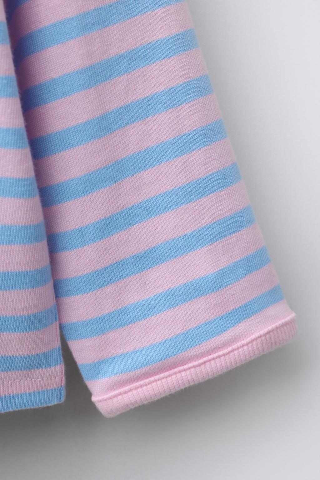 ЛОНГСЛИВ В ПОЛОСКУ С ВЫШИТЫМ СЕРДЦЕМ