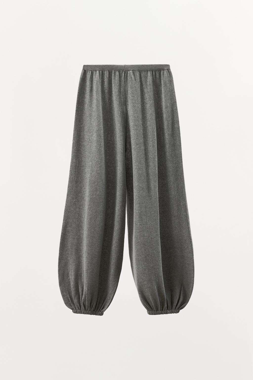 ТРИКОТАЖНЫЕ БРЮКИ-АЛАДДИН ИЗ СМЕСОВОГО ХЛОПКА