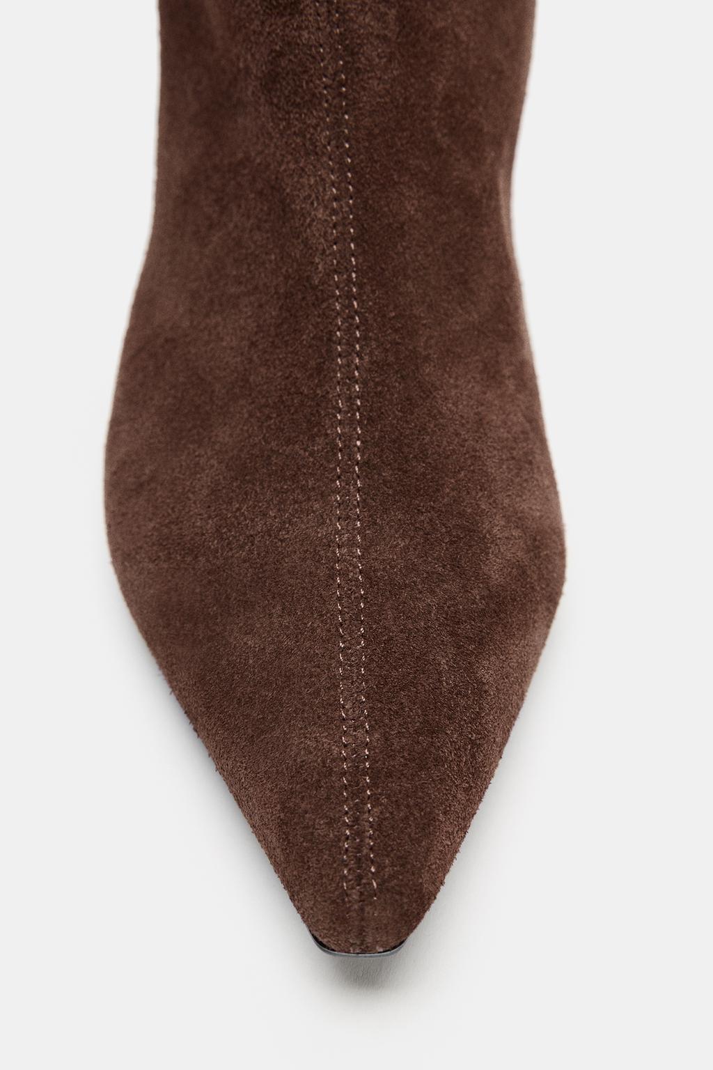 ЗАМШЕВЫЕ САПОГИ В КОВБОЙСКОМ СТИЛЕ