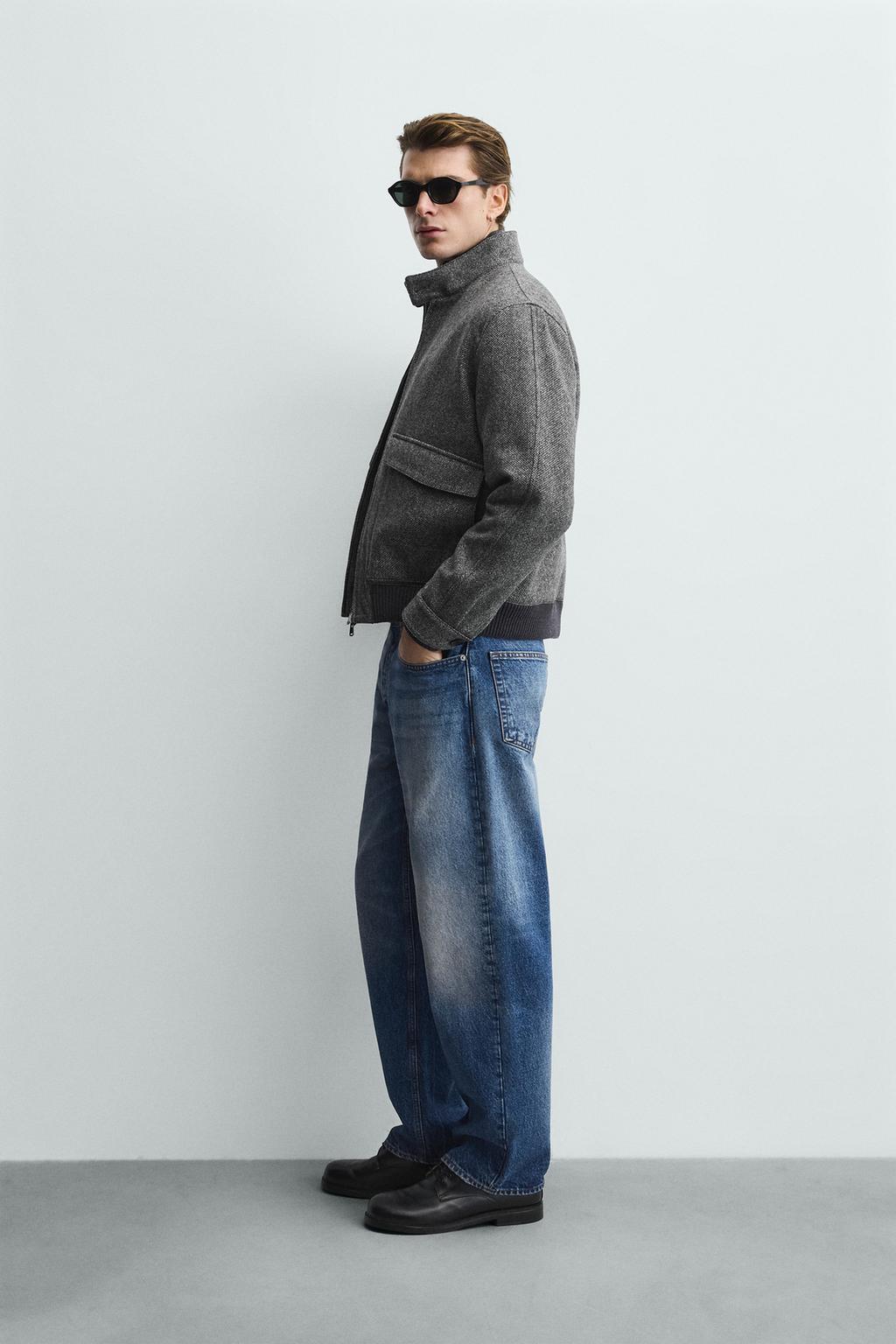 КУРТКА ИЗ РЕЛЬЕФНОЙ КОНТРАСТНОЙ ТКАНИ