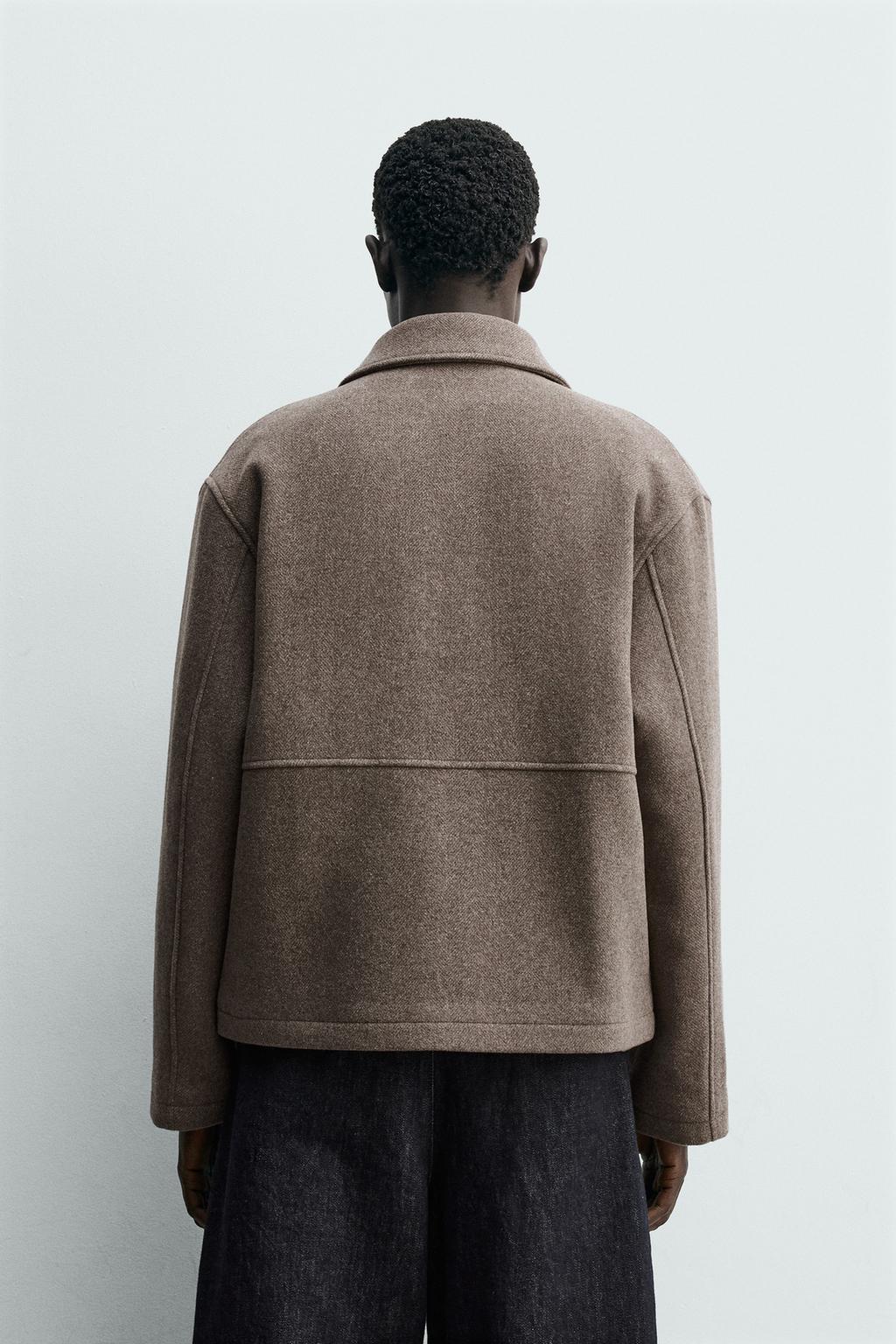 КУРТКА ИЗ ТКАНИ «ЁЛОЧКА» НА МОЛНИИ