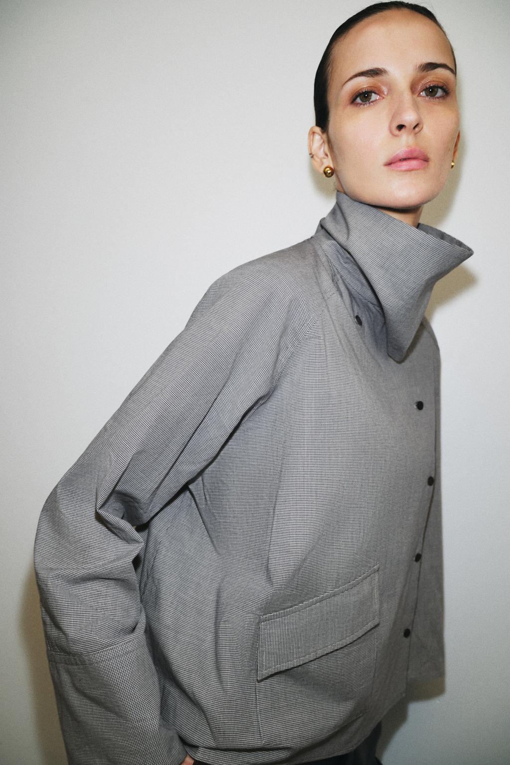 РУБАШКА ОВЕРСАЙЗ В КЛЕТКУ С КАРМАНОМ — ZW COLLECTION