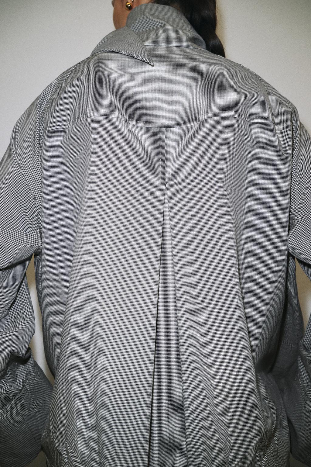 РУБАШКА ОВЕРСАЙЗ В КЛЕТКУ С КАРМАНОМ — ZW COLLECTION