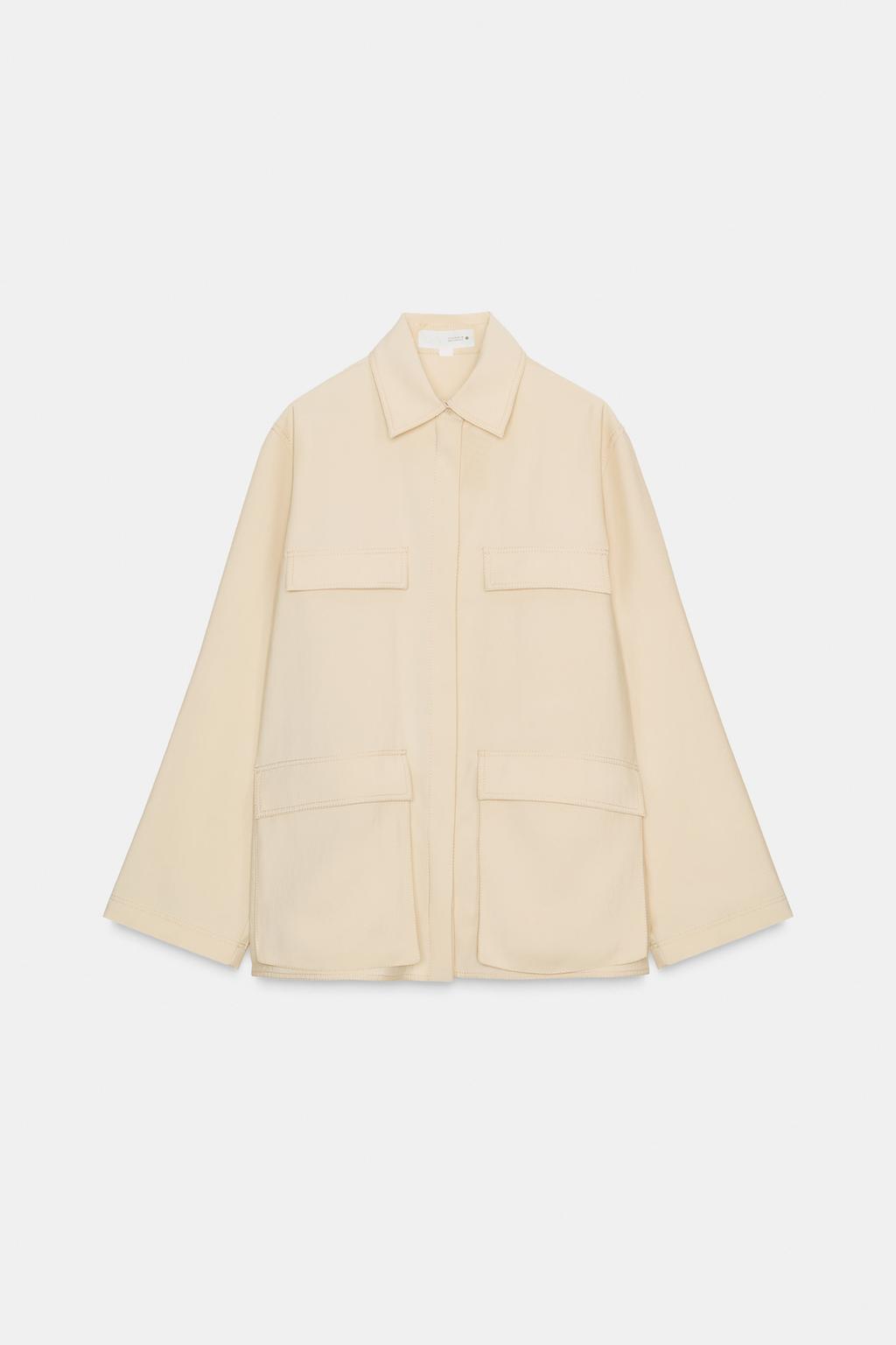 СТРУЯЩАЯСЯ РУБАШКА С КАРМАНАМИ — ZW COLLECTION