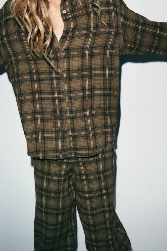 РУБАШКА OVERSIZE В КЛЕТКУ