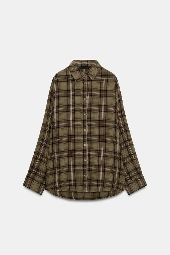 РУБАШКА OVERSIZE В КЛЕТКУ