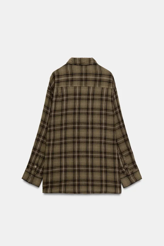 РУБАШКА OVERSIZE В КЛЕТКУ