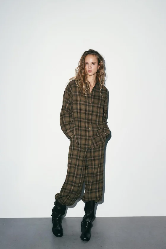 РУБАШКА OVERSIZE В КЛЕТКУ
