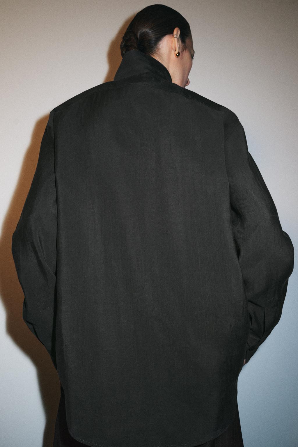 СТРУЯЩАЯСЯ РУБАШКА ОВЕРСАЙЗ — ZW COLLECTION