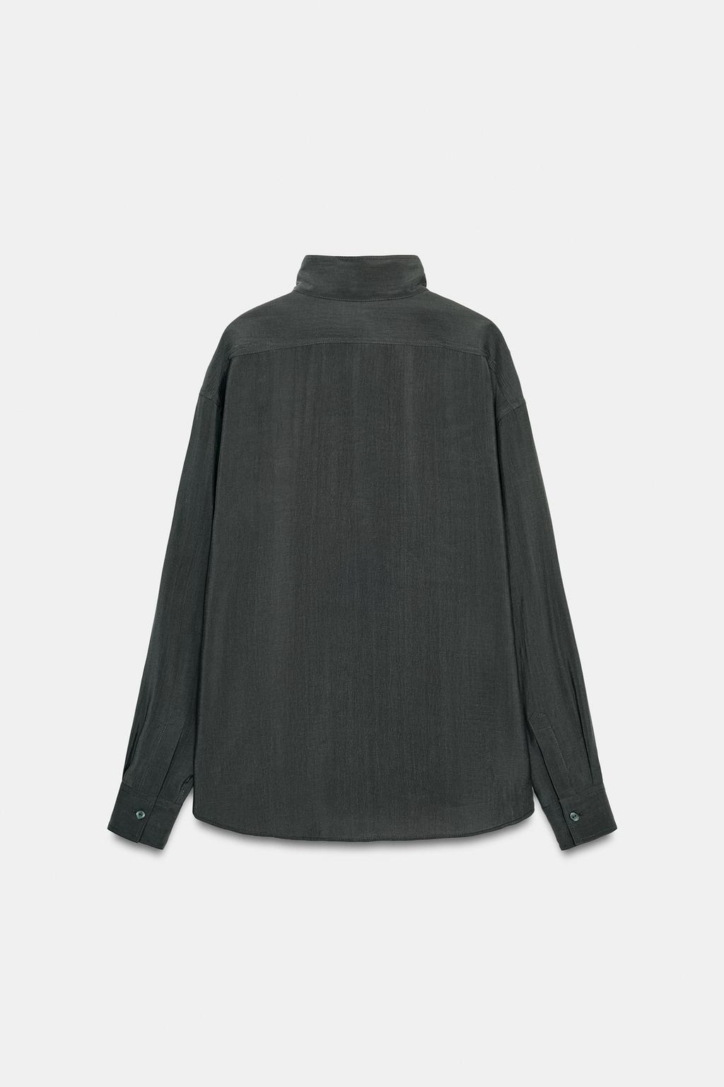 СТРУЯЩАЯСЯ РУБАШКА ОВЕРСАЙЗ — ZW COLLECTION