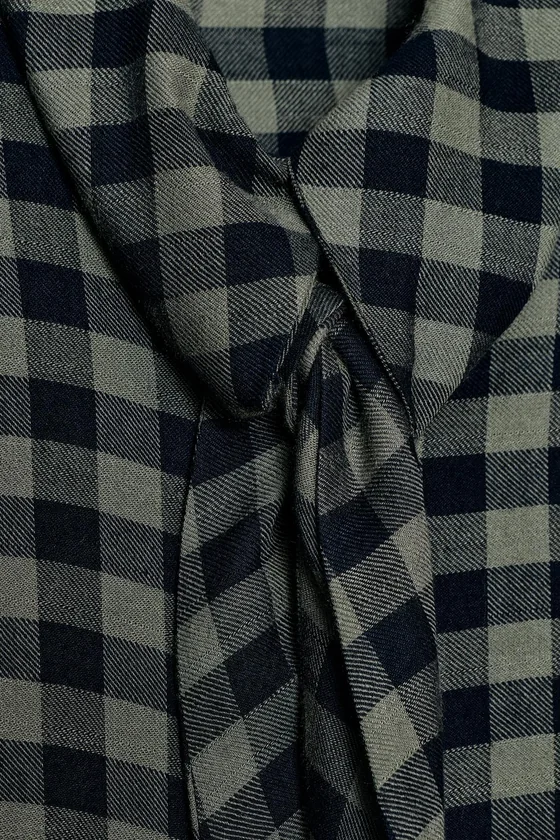 РУБАШКА С КЛЕТЧАТЫМ ПЛАТКОМ — ZW COLLECTION