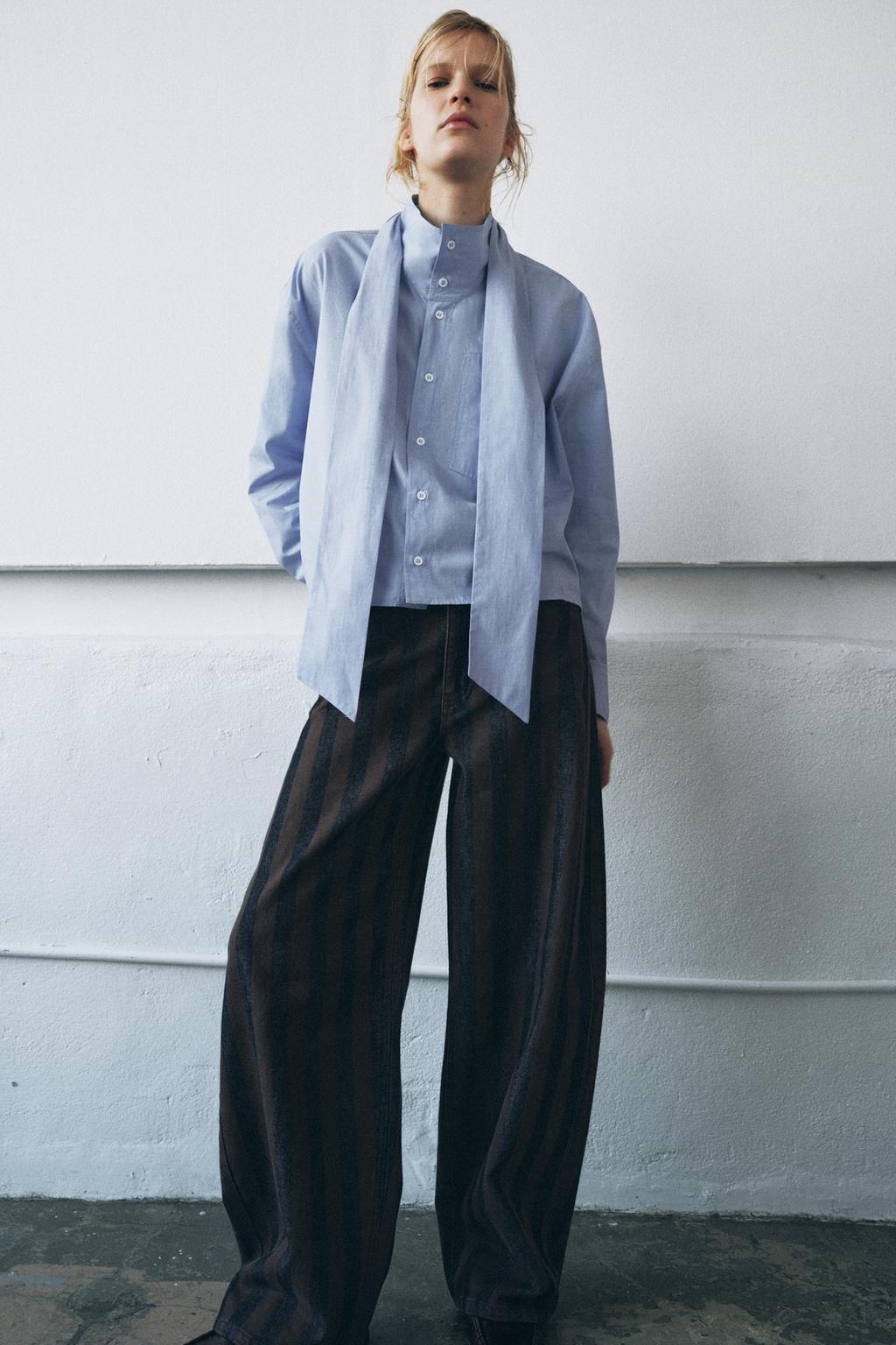 РУБАШКА С БАНТОМ ZW COLLECTION