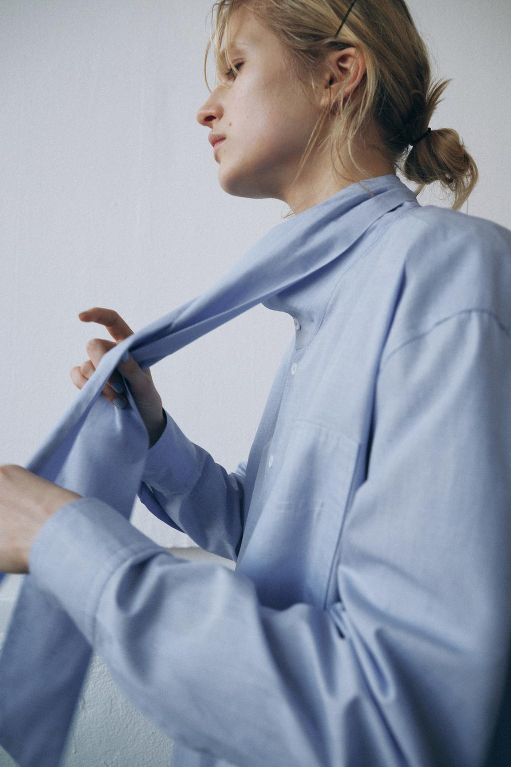 РУБАШКА С БАНТОМ ZW COLLECTION