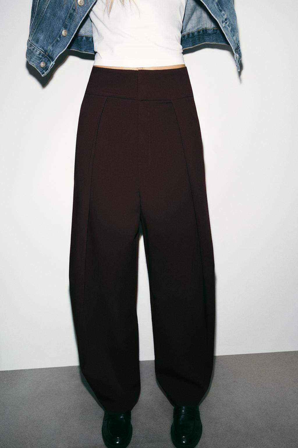 БРЮКИ BALLOON С ЗАЩИПАМИ