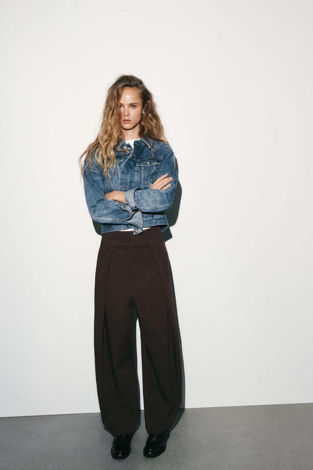 БРЮКИ BALLOON С ЗАЩИПАМИ