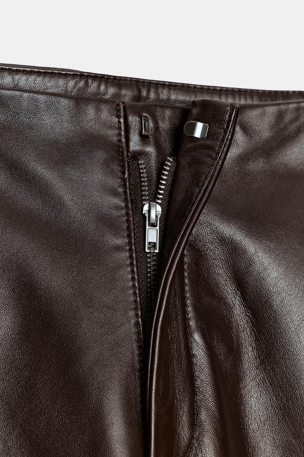 БРЮКИ-БАЛЛОНЫ ИЗ 100% КОЖИ ZW COLLECTION