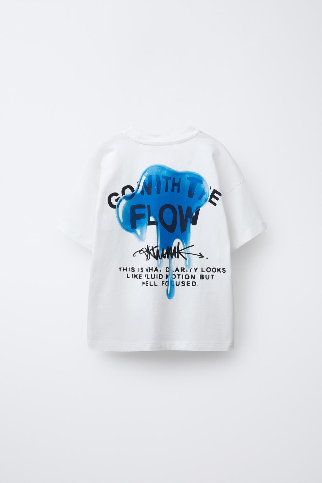 ФУТБОЛКА С ПРИНТОМ-КАПЛЕЙ