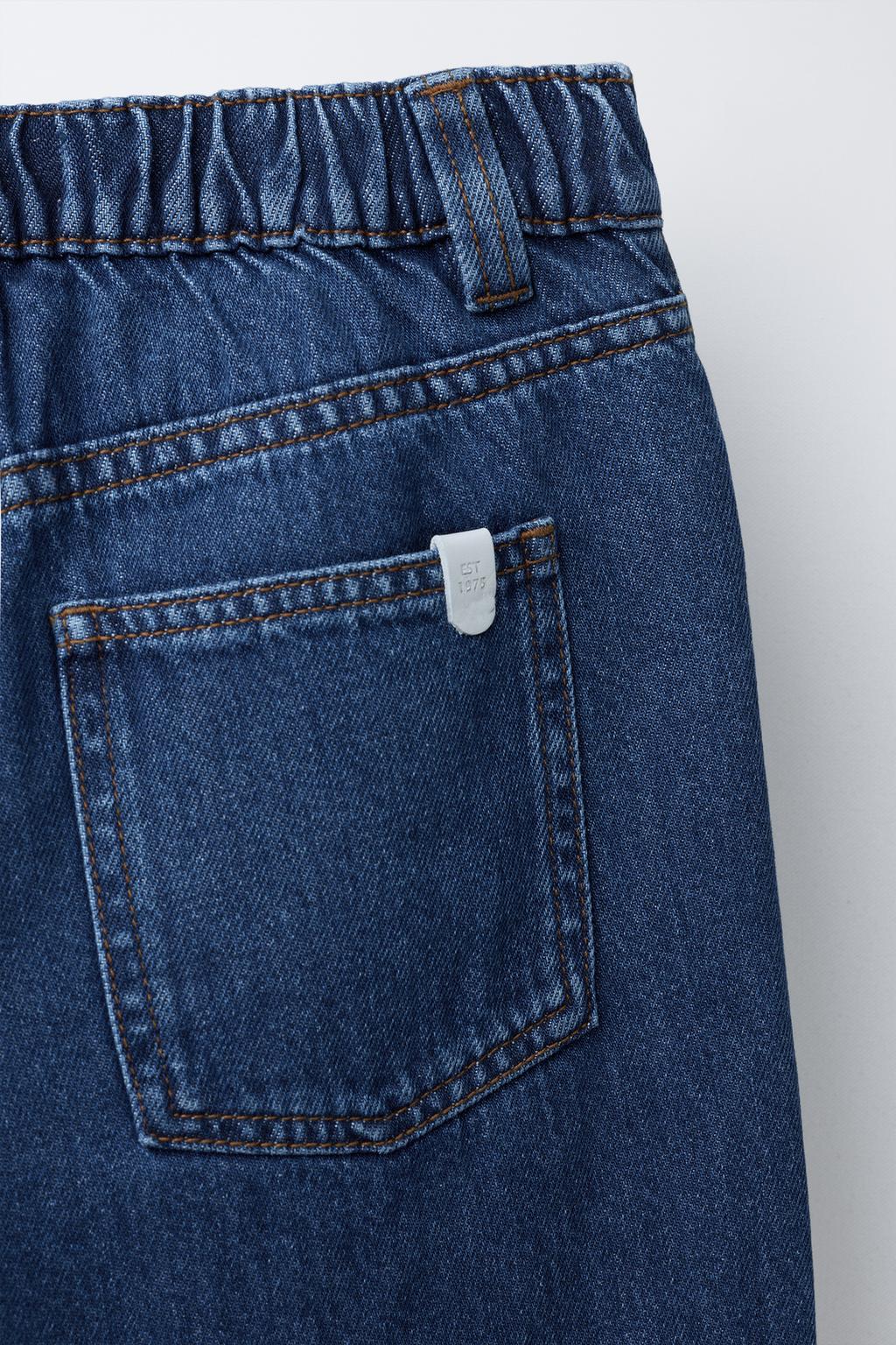 ДЖИНСЫ WIDE LEG С ЗАЩИПАМИ