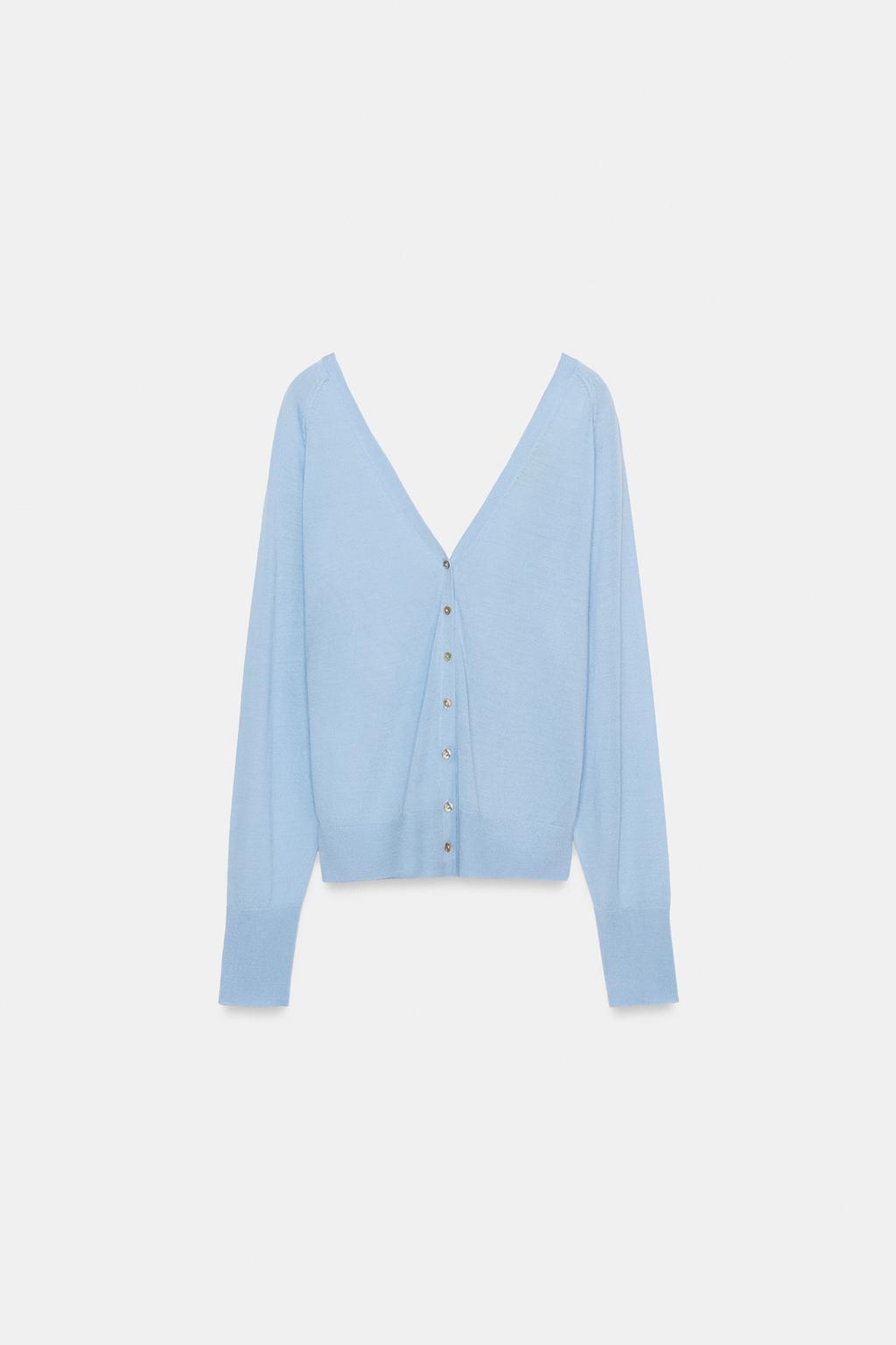 КАРДИГАН С V-ОБРАЗНЫМ ВЫРЕЗОМ