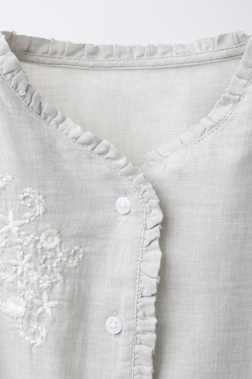 6-14 ЛЕТ/ПИЖАМА С ВЫШИВКОЙ «ЦВЕТЫ»