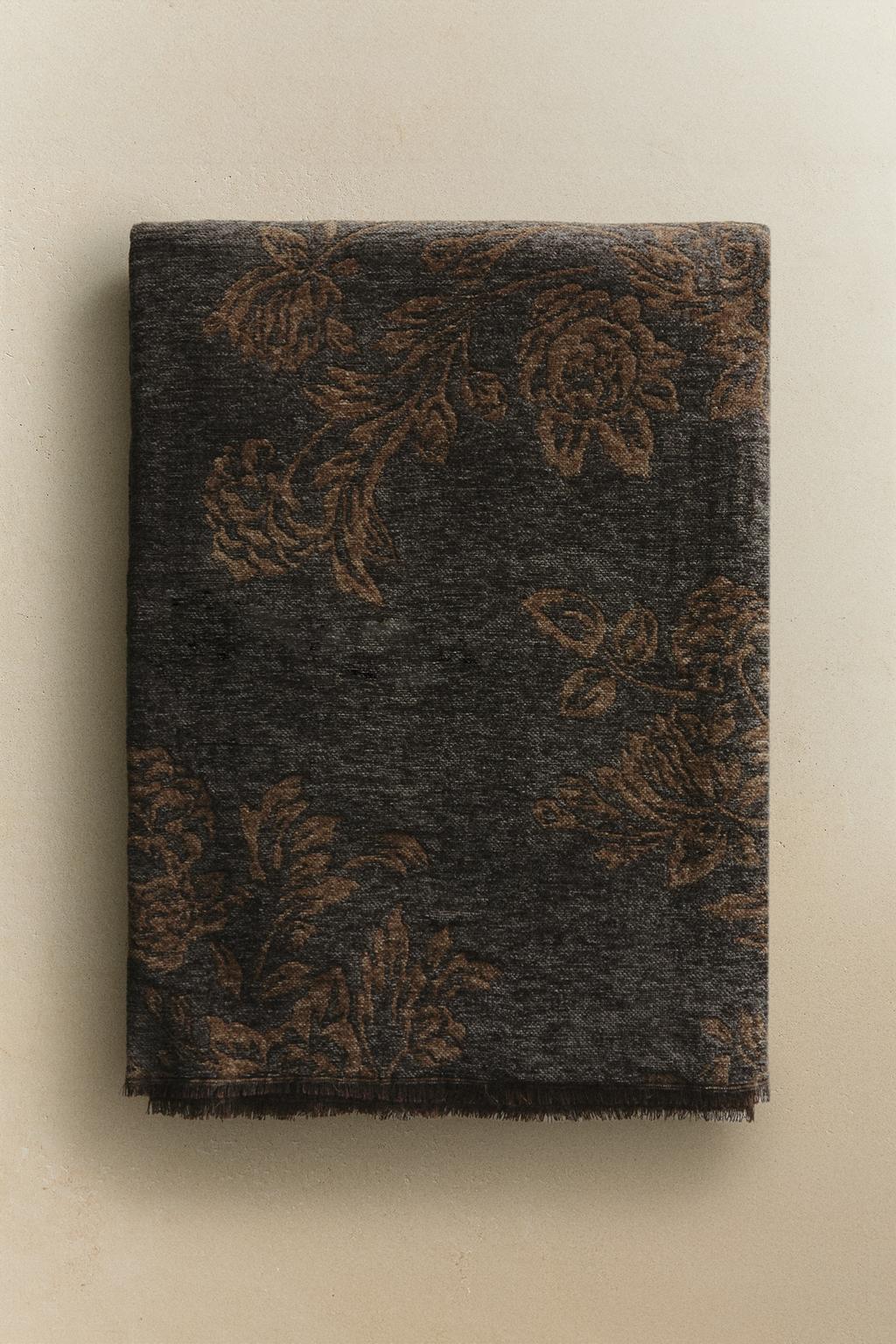 Плед с жаккардовым узором из шениля