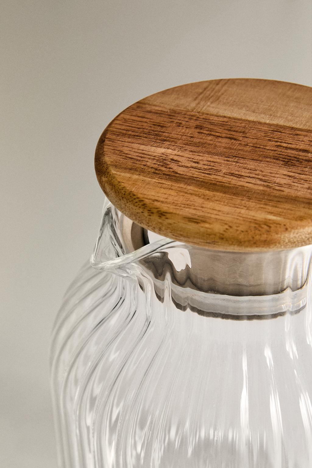 Стеклянная кувшин с фильтром из боросиликатного стекла