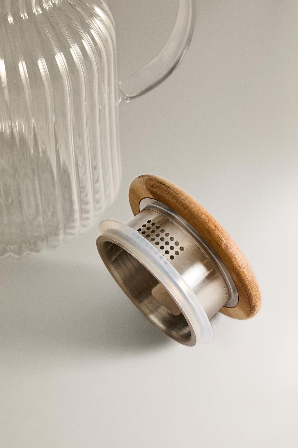 Стеклянная кувшин с фильтром из боросиликатного стекла