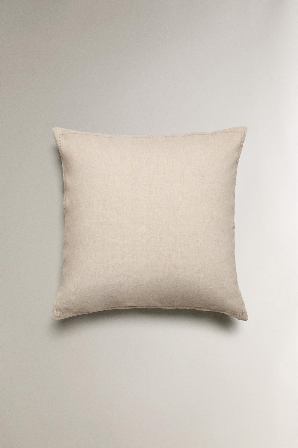 Стеганая наволочка из льна для одеял с точечным узором