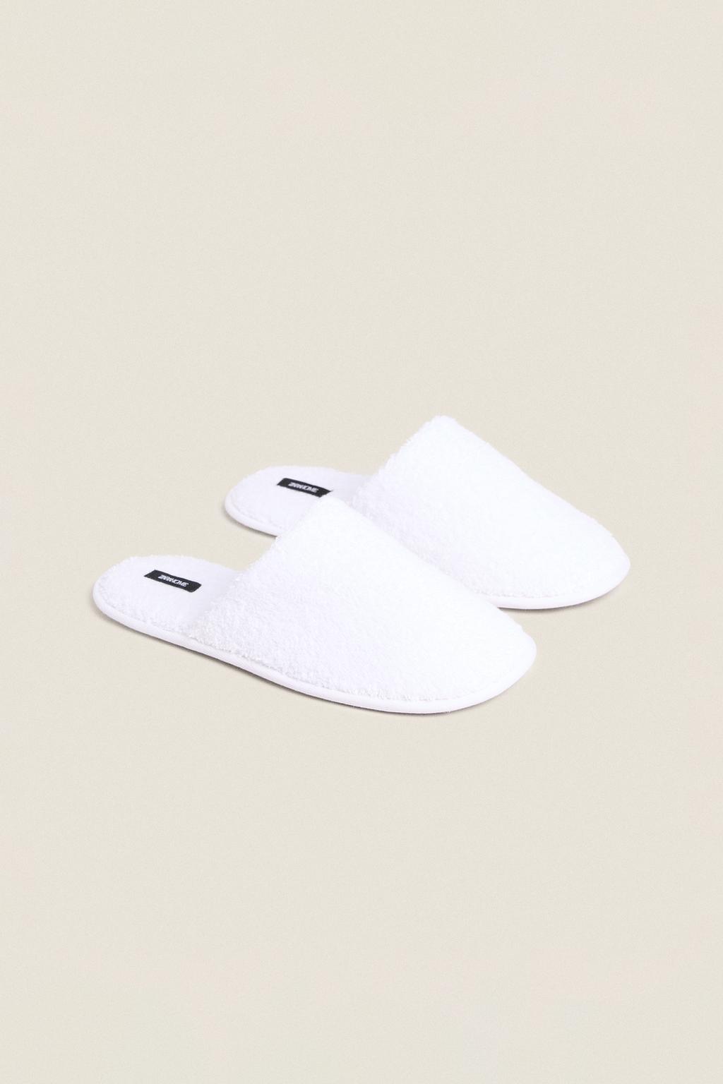 Тапочки для ванной из махровой ткани