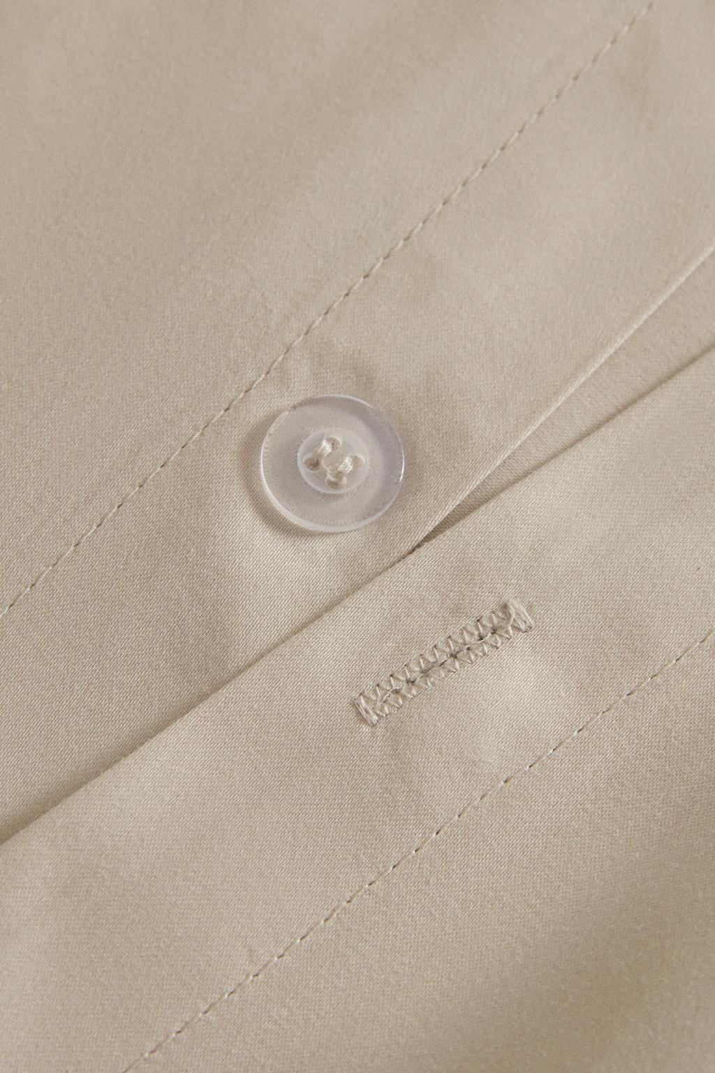 Двуспальное одеяло из хлопкового сатина с отделкой