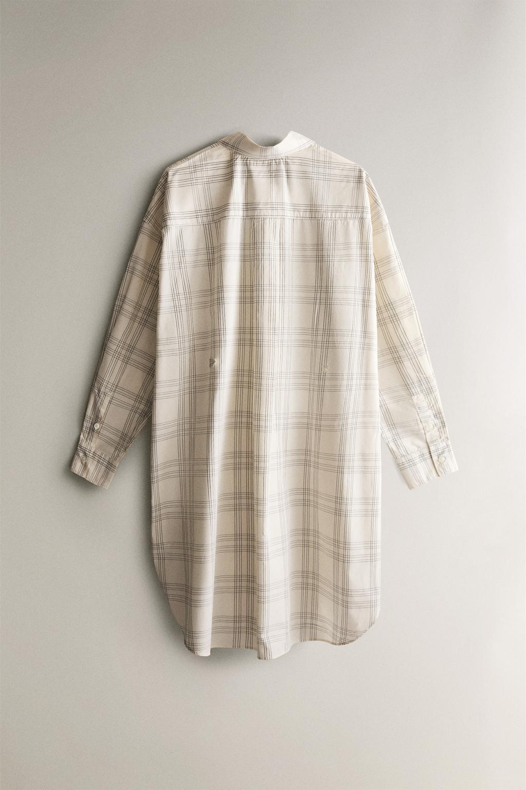 Длинная рубашка в полоску