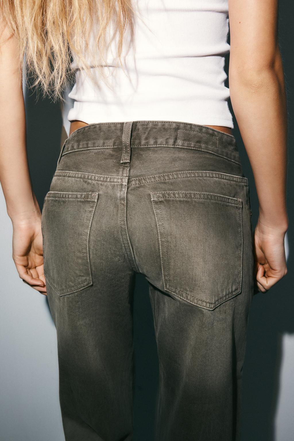 ДЖИНСЫ TRF WIDE-LEG С НИЗКОЙ ПОСАДКОЙ