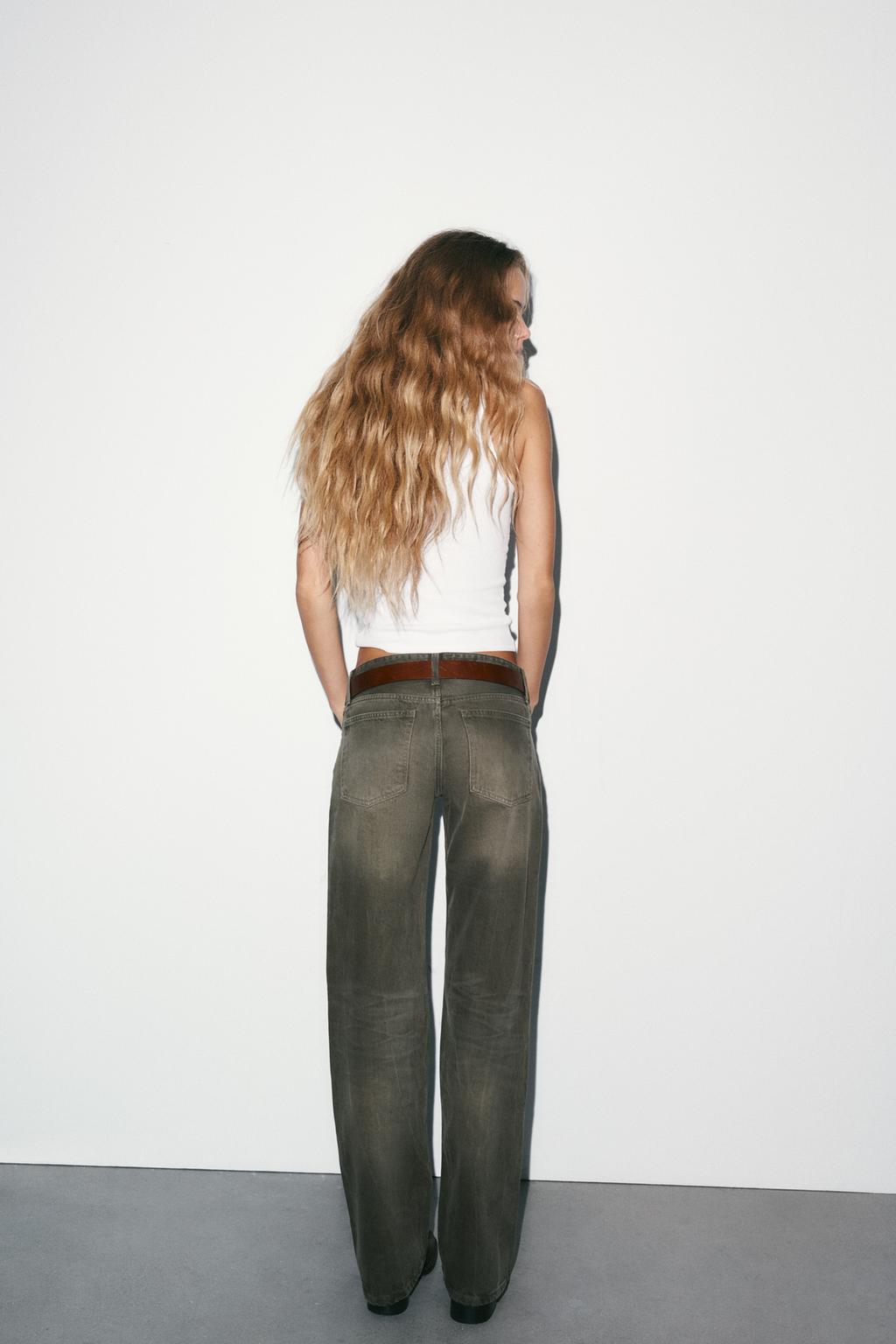 ДЖИНСЫ TRF WIDE-LEG С НИЗКОЙ ПОСАДКОЙ